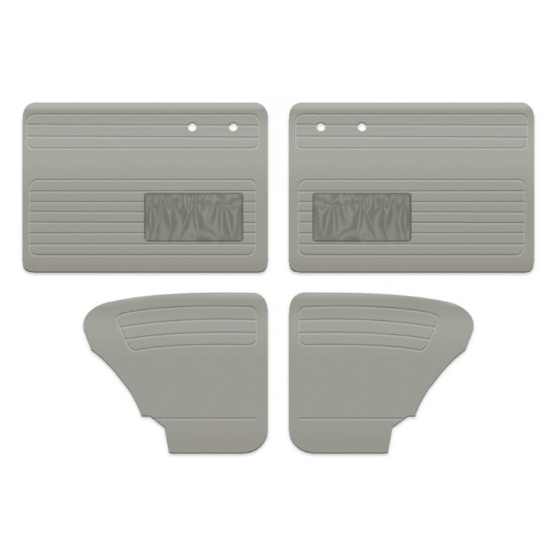 set de 4 panneaux de porte gris clair (off white dièze15) av...