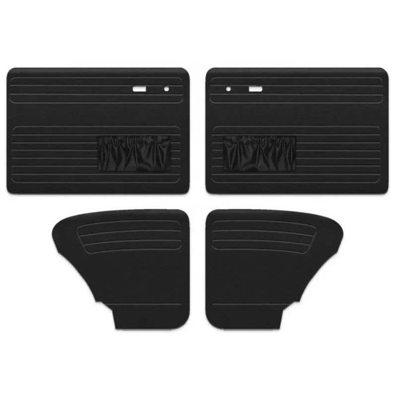 set de 4 panneaux de porte noirs avec vide poche 67- TMI