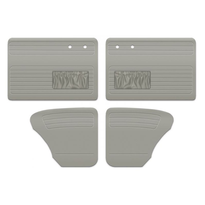 set de 4 panneaux de porte gris clair (off white dièze15) avec vide poche 56-64 TMI