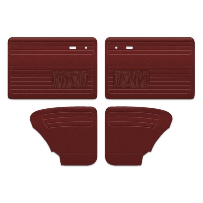 set de 4 panneaux de porte rouge (red dièze17) avec vide poche 7/67- TMI