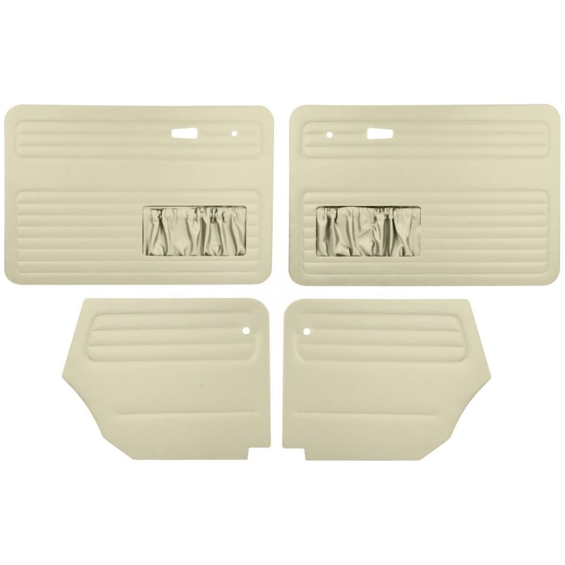 jeu de 4 panneaux de portes off-white pour cabriolet 67-72 (avec vide poche)