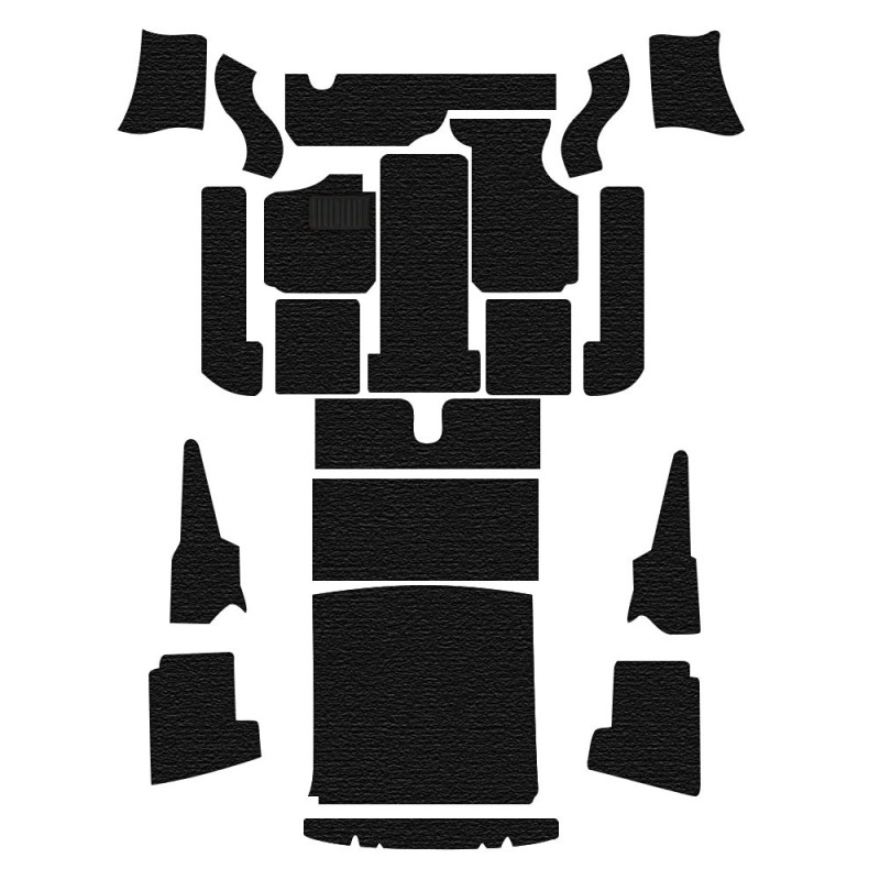 kit moquette cabriolet 20 pièces noire 56-68