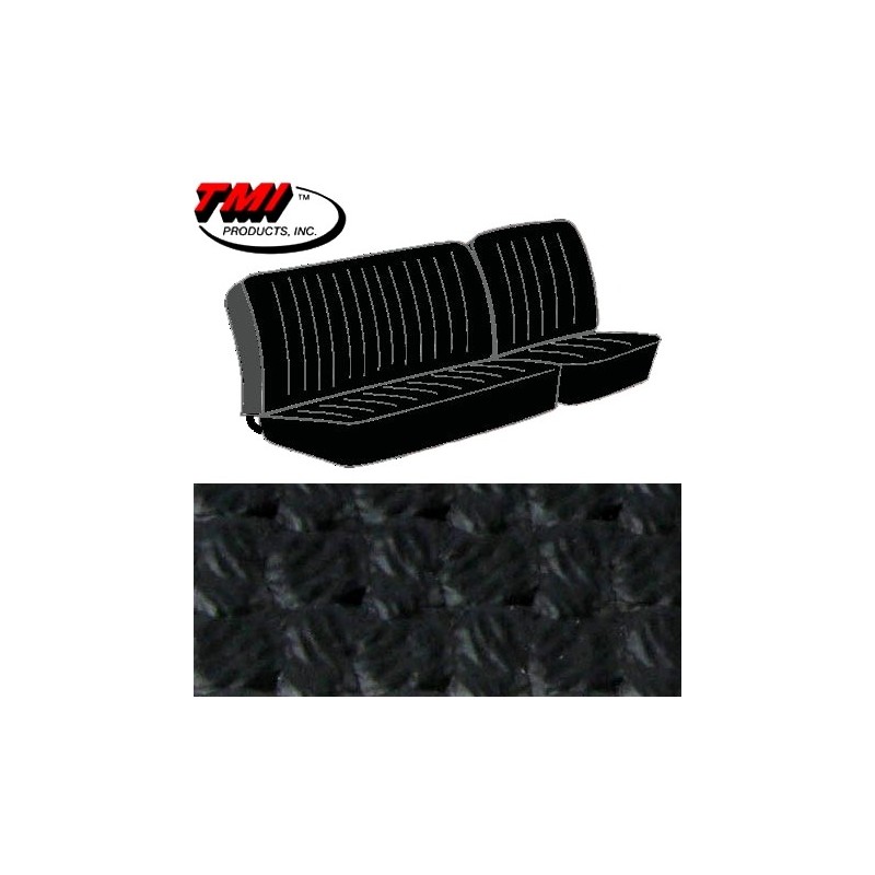 housses de sièges avant 1/3-2/3 pour T2 74-76 en Basketweave Noir ( dièze 01)