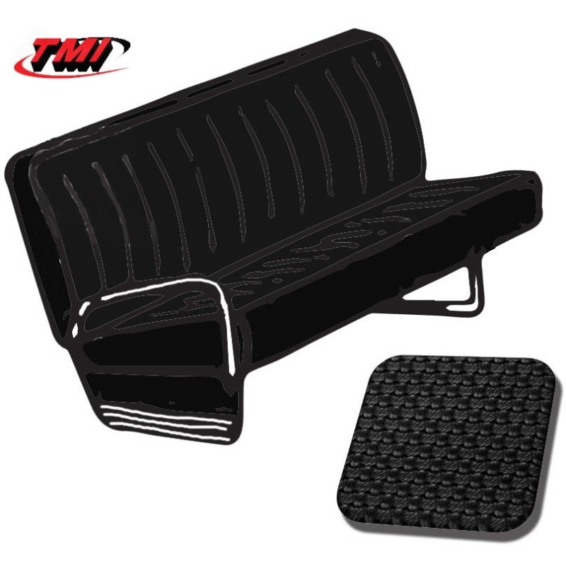 housses de banquette du milieu pour T2 68-76 en Basketweave Noir ( dièze 01)