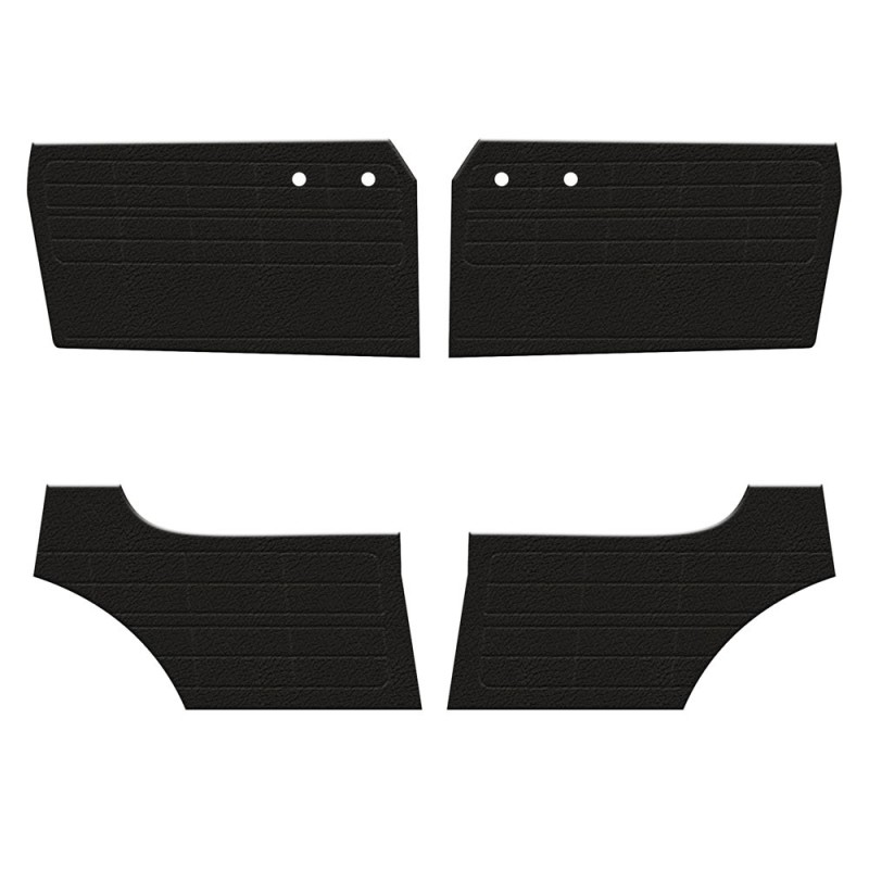 set de 4 panneaux de porte 56-63 noirs (sans vide poche)