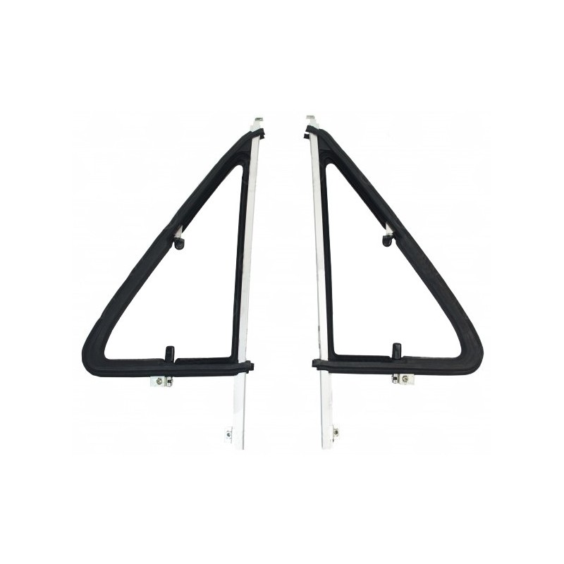 set de 2 déflecteurs pivotants complets g et d avec cadre, vitre et joint