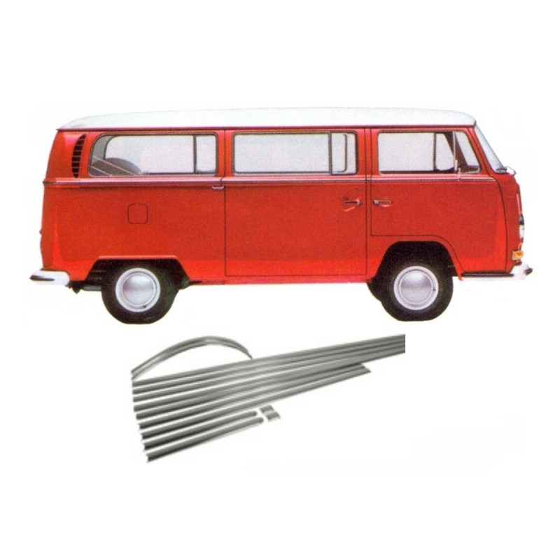 kit baguettes (13 pièces) complet 72-79 (vendu avec clips)