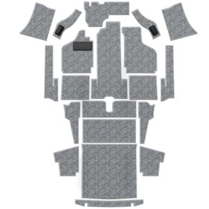 kit moquette cabriolet 20 pièces grise 56-68