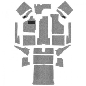 kit moquette cabriolet 20 pièces grise 69-74