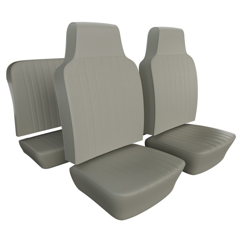 kit housses pour sièges AVEC APPUIS TETE gris clair 68-69 av...
