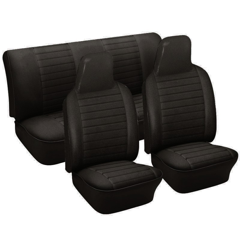 kit housses de sièges noir 74-76 (basketweave dièze01) AVEC ...
