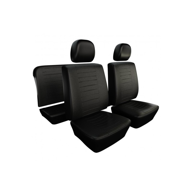 kit housses de sièges noir 77-79 (basketweave dièze01) AVEC ...