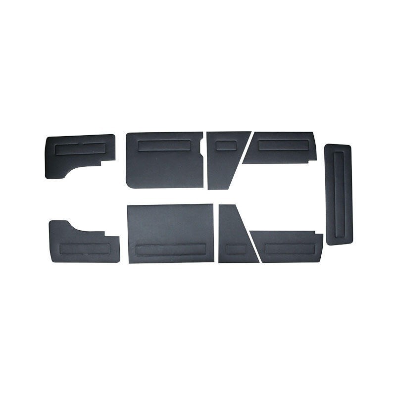 set de 9 panneaux avant et arrière en vinyl noir