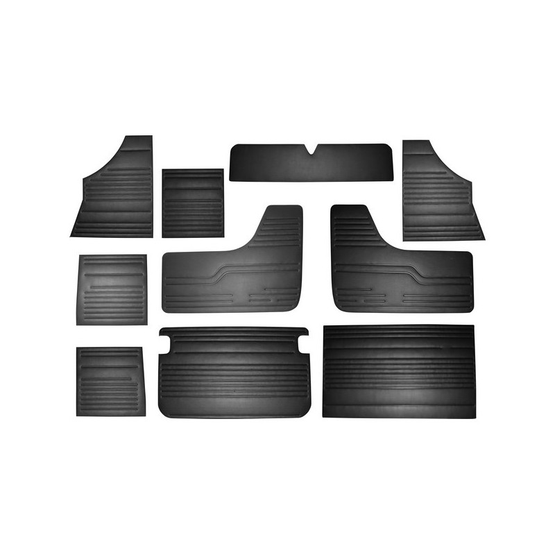 set de 10 panneaux de porte pour Bay Window 71-79 Noir