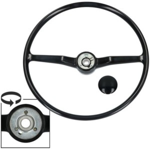 volant origine noir avec bouton klaxon pour T2 68-73