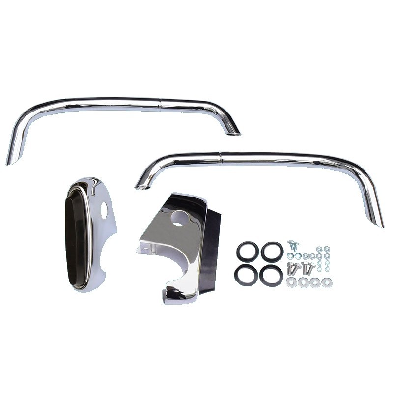 set de 2 butoirs et renforts latéraux FLAT4 pour pare-choc avant de Type 3  61-69