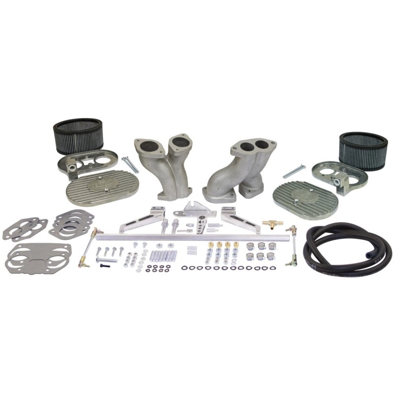 kit complet LUXE tringlerie (pipes décalées + embases + filtres + tringlerie)