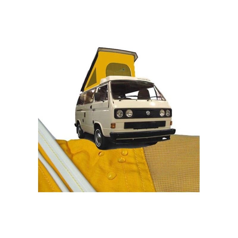 toile de T25 Westfalia 80-5/84 à 3 fenêtres JAUNE qualité supéri...