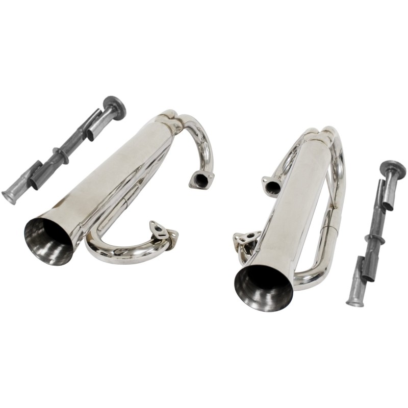 échappement buggy 2 en 1 en inox vendu avec ses chicanes (sans chauffage)