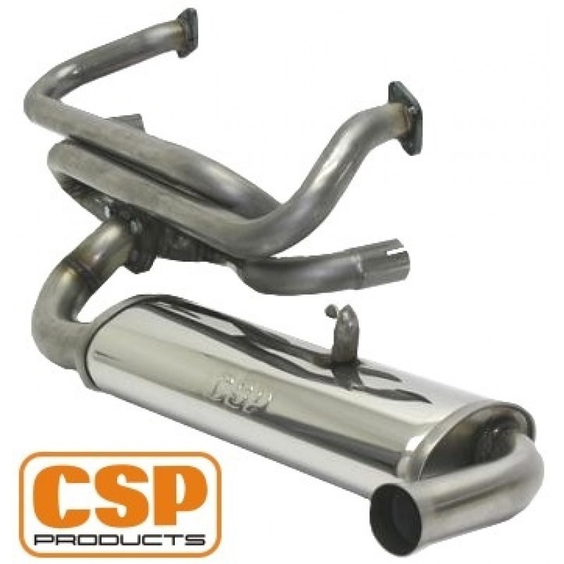 échappement CSP SINGLE MUFFLER en diamètre 38mm avec cha...