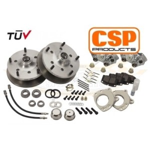 kit frein à disques avant 5x205 CSP T2 64-70 pour jantes 15''