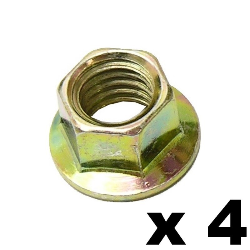 set de 4 écrous d'échappement 10mm x 8mm
