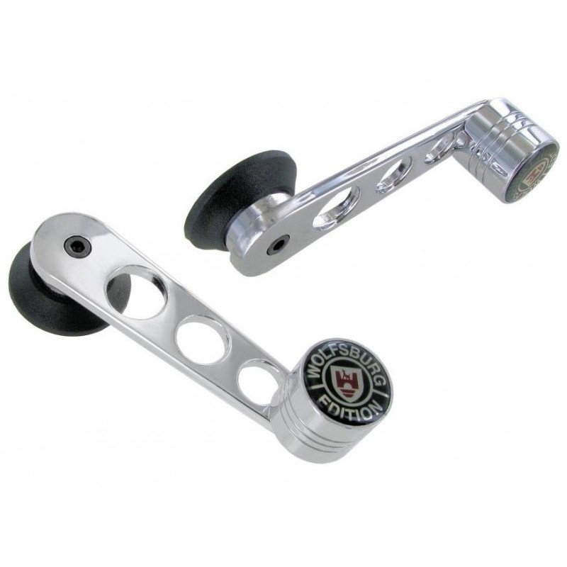set de 2 manivelles de lève vitre aluminium WOLFSBURG EDITION