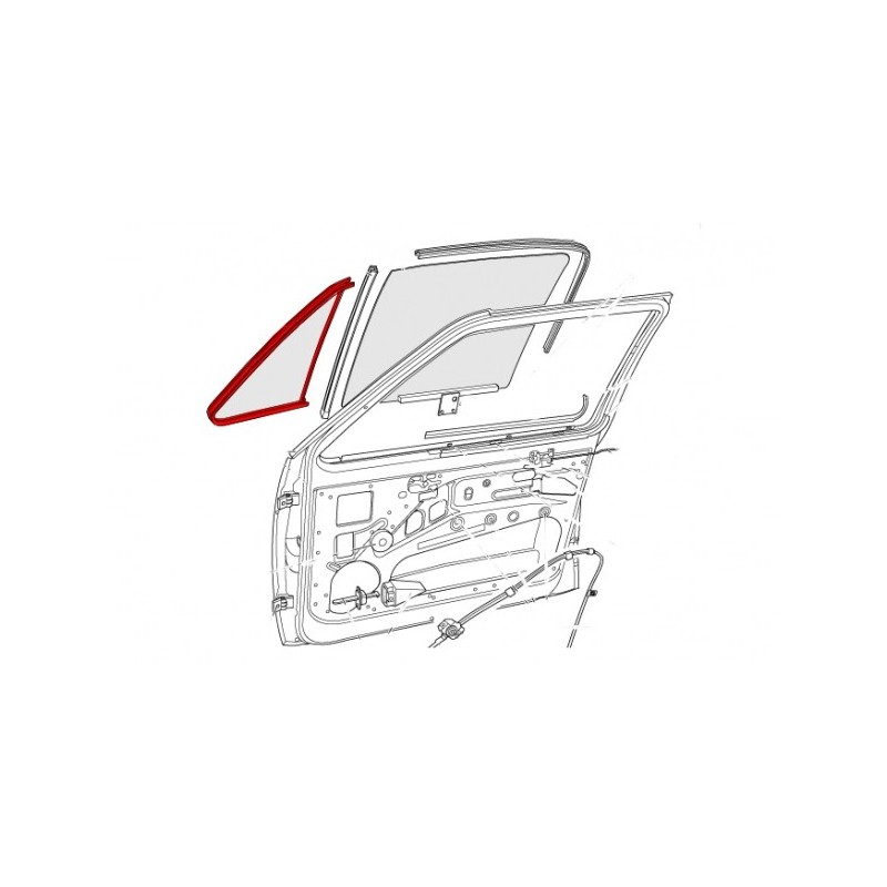 joint pour déflecteur fixe avant gauche ou droit (sans moulure) de Golf 1
