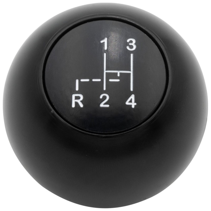 pommeau aluminium noir avec vitesses pour levier de vitesse