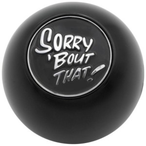 pommeau aluminium "Sorry...