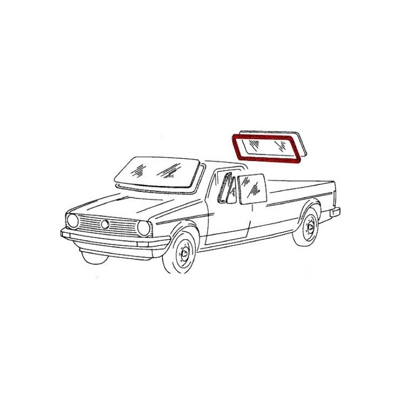 joint lisse de lunette arrière de Golf 1 Caddy (vitre fixe ou coulissante)