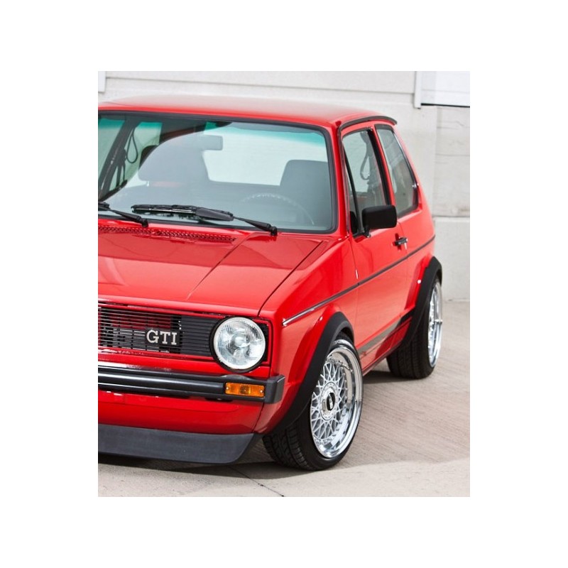 set de 6 baguettes noires sur tour de caisse pour Golf 1  3 portes et Cabriolet