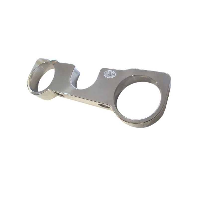 support en aluminium sous tableau de bord pour 2 manomètres diam 52mm