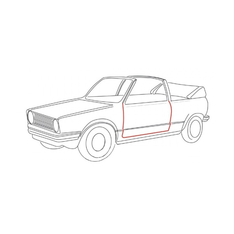 joint de porte gauche pour Golf 1 Cabriolet  8/83-7/93
