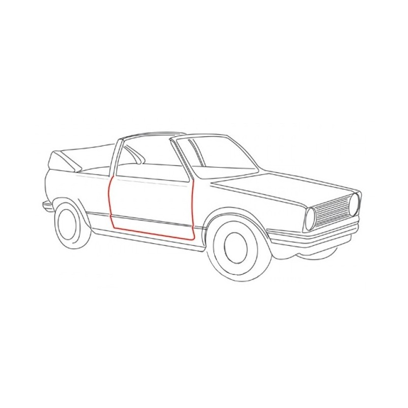joint de porte droite pour Golf 1 Cabriolet  8/83-7/93
