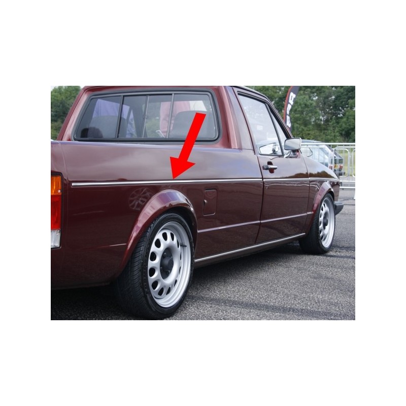 set de 6 baguettes aluminium sur tour de caisse pour Golf 1 Caddy