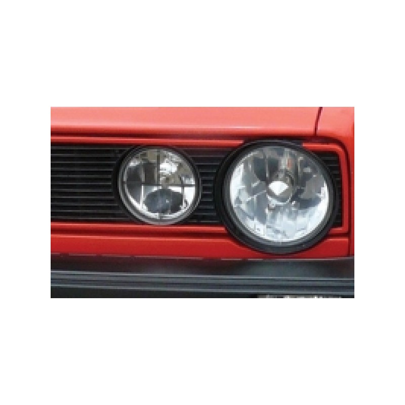 set de 4 baguettes aluminium rouges sur calandre type "GTI" pour Golf 1