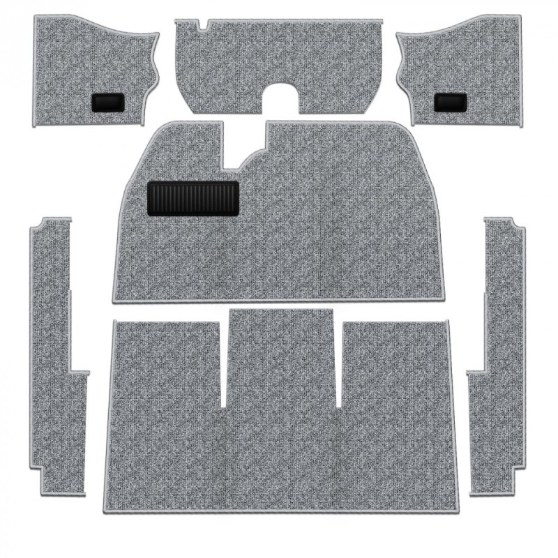 kit moquette intérieur grise 54-12/55 (sans caoutchouc pose pied)
