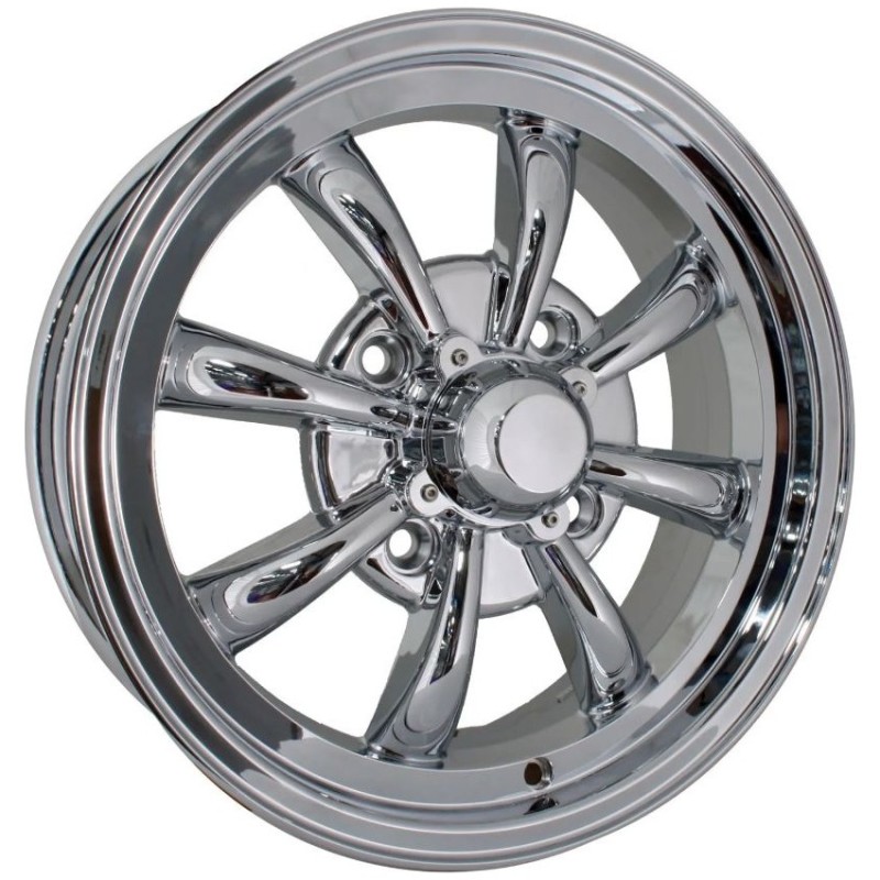 jante GT 8 branches chromée  5,5x15"  4 x 130  (ET 30)  SSP