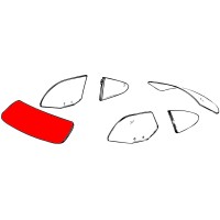 Pièces pour Karmann Ghia : parebrise vitres latérales lunette arrière